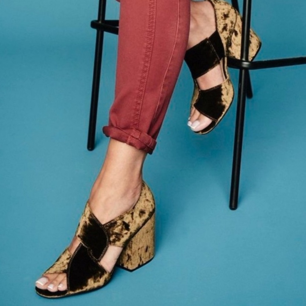 CAbi Crushed Velvet Heels